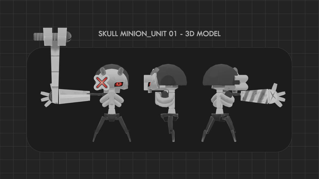 SKULL Minion_unit_01 - 3D Model showcase